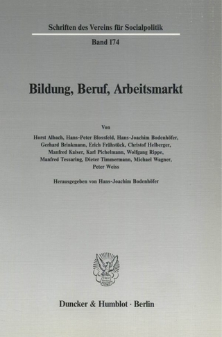 Bildung, Beruf, Arbeitsmarkt.