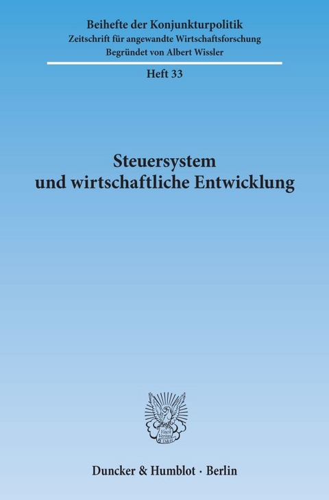 Steuersystem und wirtschaftliche Entwicklung.