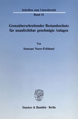 Grenz&uuml;berschreitender Bestandsschutz f&uuml;r unanfechtbar genehmigte Anlagen. - Soussan Nassr-Esfahani