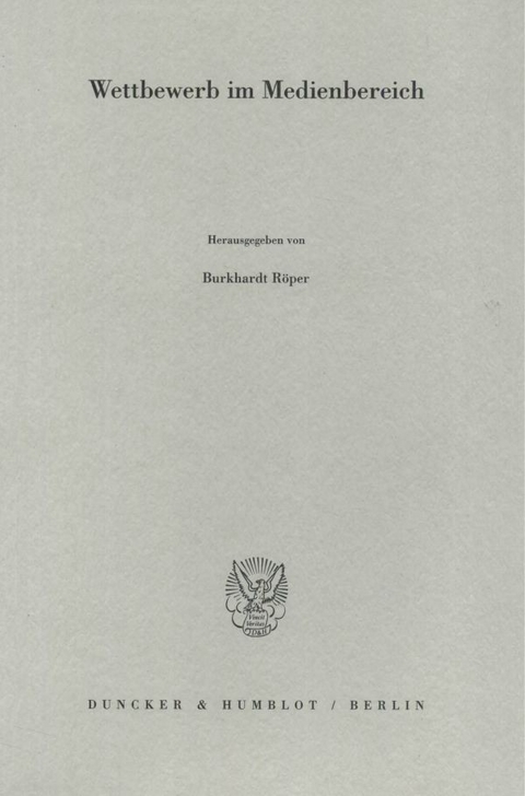 Wettbewerb im Medienbereich. - 
