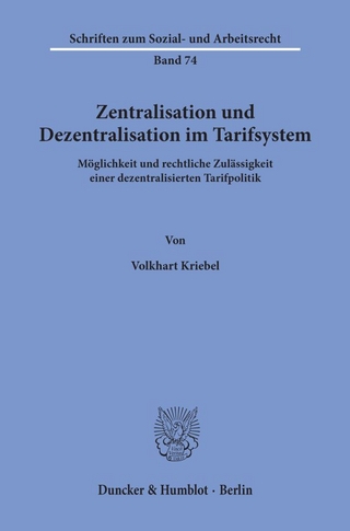 Zentralisation und Dezentralisation im Tarifsystem.