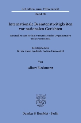Internationale Beamtenstreitigkeiten vor nationalen Gerichten.