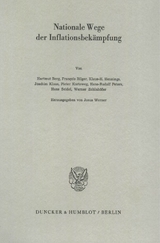 Nationale Wege der Inflationsbek&auml;mpfung. - 