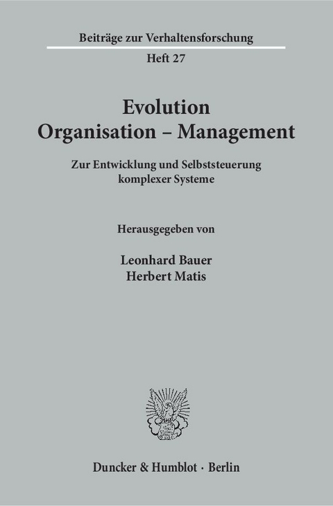 Evolution - Organisation - Management. - 