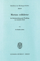 Mortuus redhibetur. - Rosalie Lederle