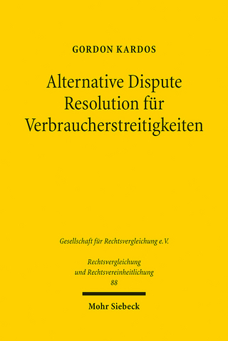 Alternative Dispute Resolution für Verbraucherstreitigkeiten