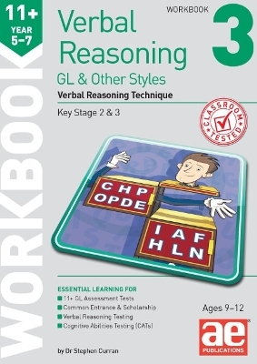 11+ Verbal Reasoning Year 5-7 GL & Other Styles Workbook 3 - Stephen C. Curran, Katrina MacKay