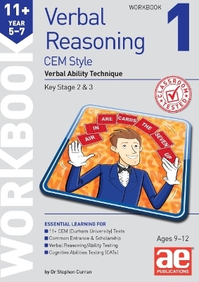 11+ Verbal Reasoning Year 5-7 CEM Style Workbook 1 - Stephen C. Curran, Katrina MacKay