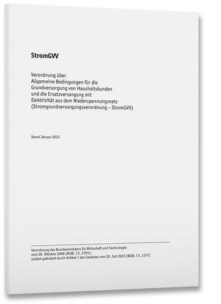 StromGVV – Stromgrundversorgungsverordnung