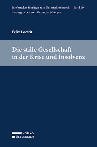 Die stille Gesellschaft in der Krise und Insolvenz