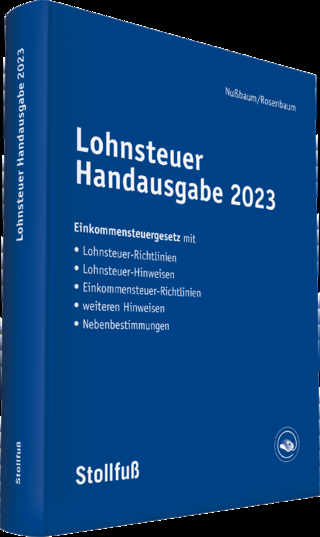Lohnsteuer Handausgabe 2023