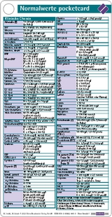 Normalwerte pocketcard - Imöhl, Matthias; Jakob, Michael
