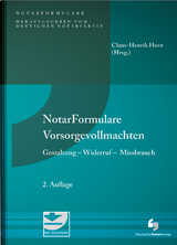Notarformulare Vorsorgevollmachten - Horn, Claus-Henrik