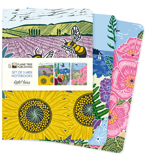 Kate Heiss Set of 3 Midi Notebooks - 
