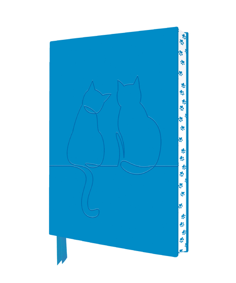 Two Happy Cats Artisan Art Notebook (Flame Tree Journals) - 