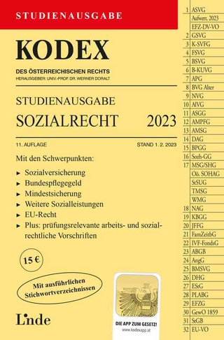 KODEX Studienausgabe Sozialrecht 2023