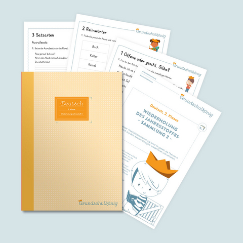 Grundschule - Deutsch, 2. Klasse: Wiederholung des Jahresstoffs - Teil 3 - Sabrina N&auml;gl, Anja Mahl