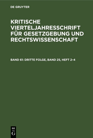 Dritte Folge, Band 25, Heft 2–4