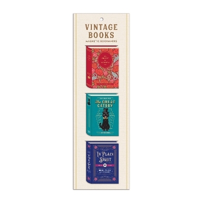 Vintage Books Shaped Magnetic Bookmarks - 