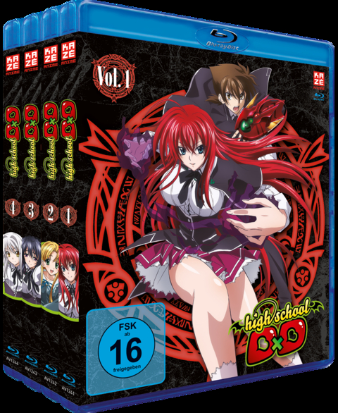 Highschool DxD - Staffel 1 - Gesamtausgabe - Bundle Vol.1-4 (4 Blu-rays) - Tetsuya Yanagisawa