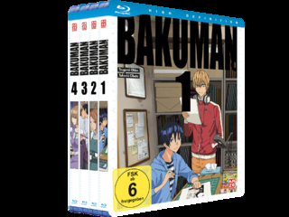 Bakuman - Staffel 1 - Gesamtausgabe - Bundle - Vol.1-4 (4 Blu-rays)