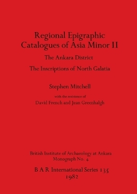 Regional Epigraphic Catalogues of Asia Minor
