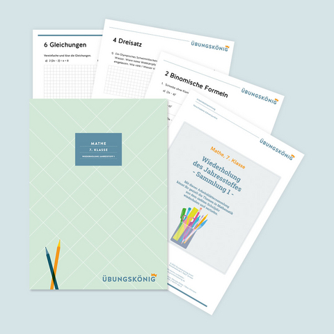 Mathe, 7. Klasse: Wiederholung des Jahresstoffs - Teil 1 - Manuela Winter, Tobias Wittmann