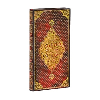 Golden Trefoil Slim Lined Journal (Elastic Band Closure)