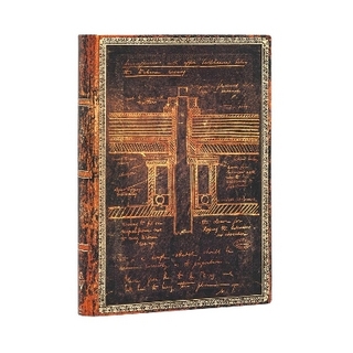 Tesla, Sketch of a Turbine Midi Lined Softcover Flexi Journal (240 pages)