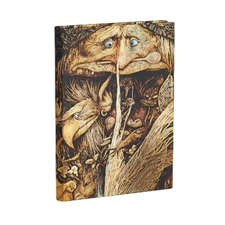 Mischievous Creatures Midi Unlined Hardcover Journal (Elastic Band Closure)