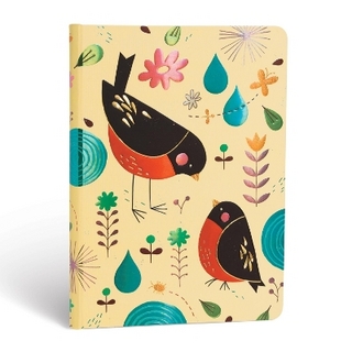 Mother Robin (Tracy Walker?s Animal Friends) Midi Lined Hardcover Journal (Elastic Band Closure)