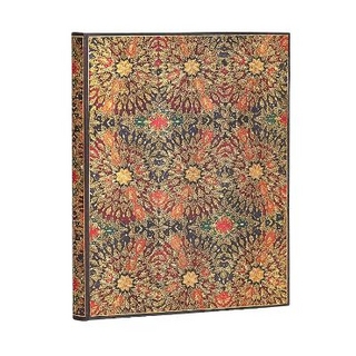 Fire Flowers Ultra Lined Hardcover Journal (Elastic Band Closure)