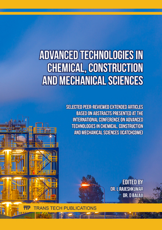 Advanced Technologies in Chemical, Construction and Mechanical Sciences