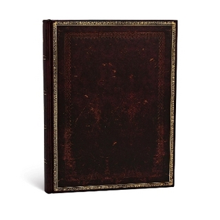 Black Moroccan (Old Leather Collection) Ultra Lined Hardcover Journal