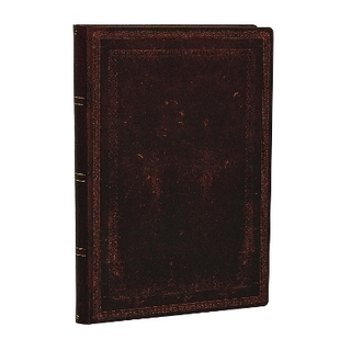 Black Moroccan Bold Mini Lined Softcover Flexi Journal (176 pages)