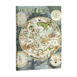 Celestial Planisphere Midi Unlined Softcover Flexi Journal
