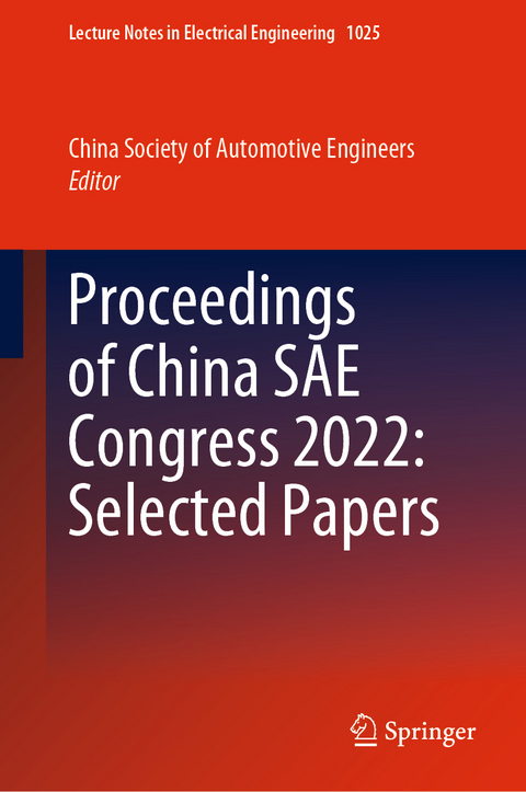 Proceedings of China SAE Congress 2022: Selected Papers - 