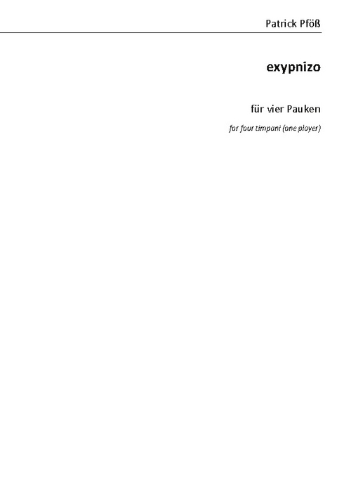 Exypnizo - Patrick Pf&ouml;&szlig;