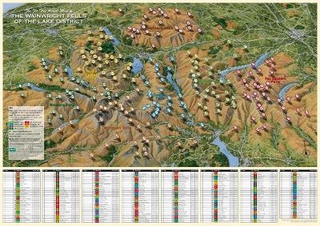 The Fir Tree Aerial Map of the Wainwright Fells: Laminated Version