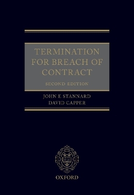 Termination for Breach of Contract - John Stannard, David Capper