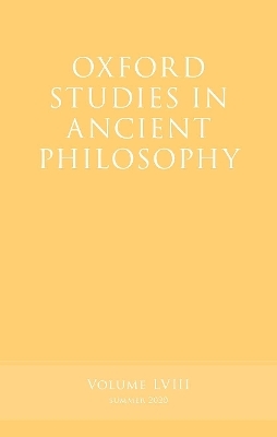 Oxford Studies in Ancient Philosophy, Volume 58 - 
