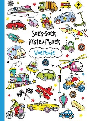 Soek-soek inkleurboek: Voertuie -  Ballon Media