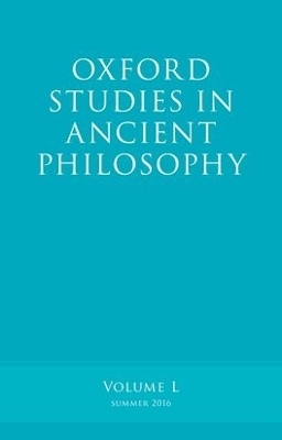 Oxford Studies in Ancient Philosophy, Volume 50