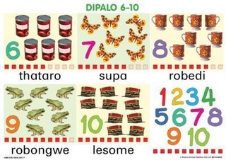 Chart: Junior Setswana number 6 - 10