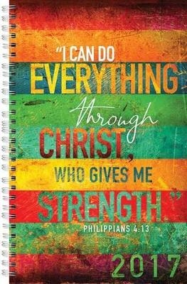 Wirebound Daily Plan '17 Red/Green