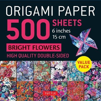 Origami Paper 500 sheets Bright Flowers 6" (15 cm) - 