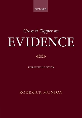 Cross & Tapper on Evidence