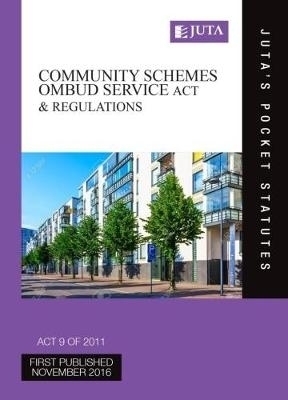 Community Schemes Ombud Service Act 9 of 2011 & regulations