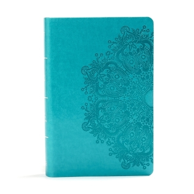 KJV Large Print Personal Size Reference Bible, Teal Leathertouch Indexed - 
