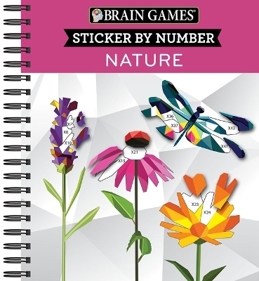 Brain Games - Sticker by Number: Nature - 2 Books in 1 (42 Images to Sticker) -  Publications International Ltd,  New Seasons,  Brain Games